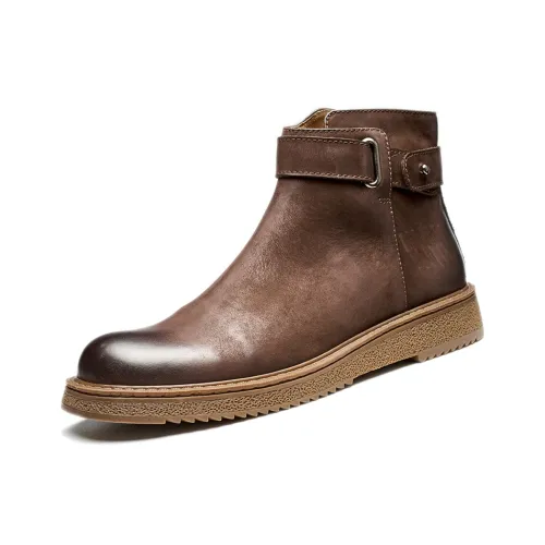 MANSA Chelsea Boots Short British Vintage Fashion