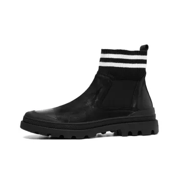 YEDANI Short Chelsea Boots Men's Black