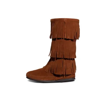 MINNETONKA Mini Tangka Ankle Boots Women's Brown