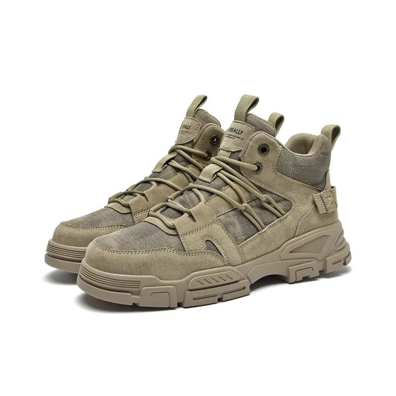 HLA Wear-Resistant Slip-Resistant Short Outdoor Boots Men's-1