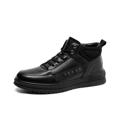CAMEL Ankle Boots Flat Men's Black