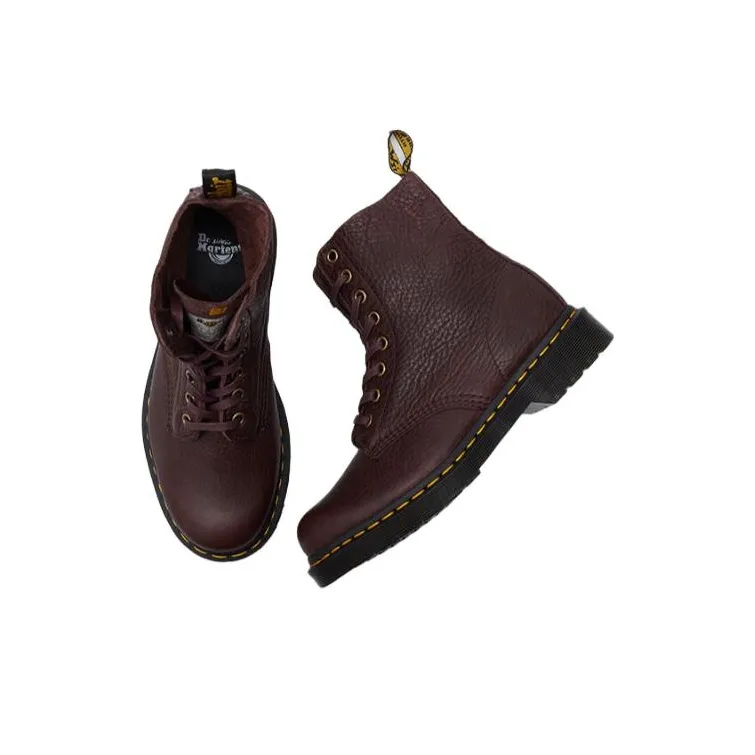 Dr.Martens 1460 Pascal Genuine Leather Boots Red/Brown-2