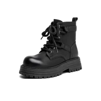 AOKANG Short Martin Boot 4.5cm Women's Black