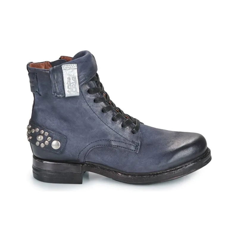AirStep AS98 Ankle Boots 4cm Women's Blue-3