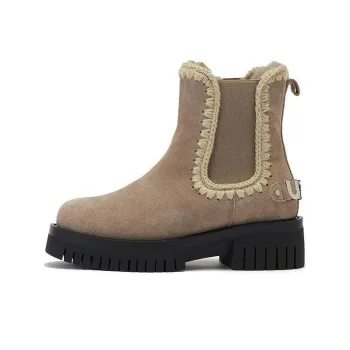 MOU Short Chelsea Boots Women's Umber
