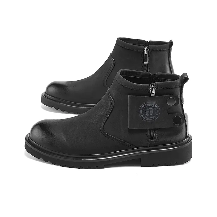 HANG TEN Ankle Boots Men Sub Sauce Black/Cambridge Brown/-2