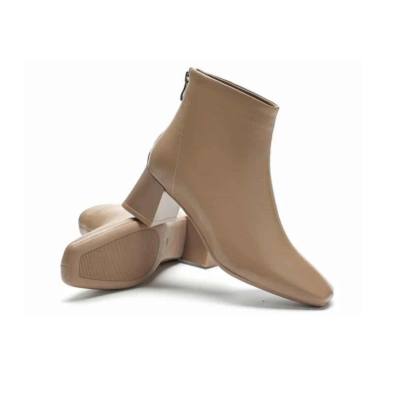 EBLAN Ankle Boots Women's Beige Brown-2