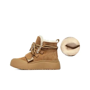 C°BANNER Short Mid Calf Snow Boots Women's Yellow