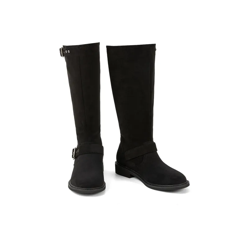 PT'SON Knee high Boots Women's Khaki-9