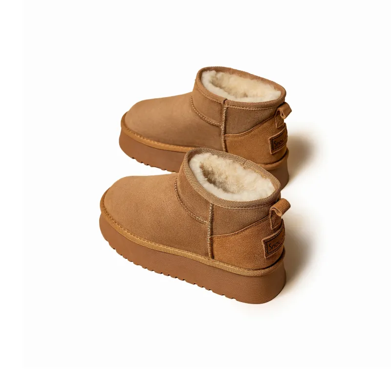 SNOWELF Short Snow Boots 4cm Women's-2