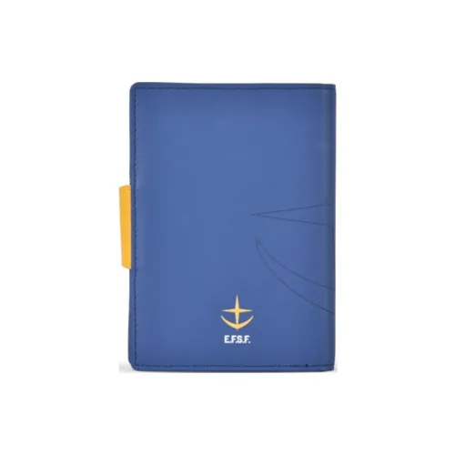 FX CREATIONS Cow Leather Passport Holder Unisex Blue