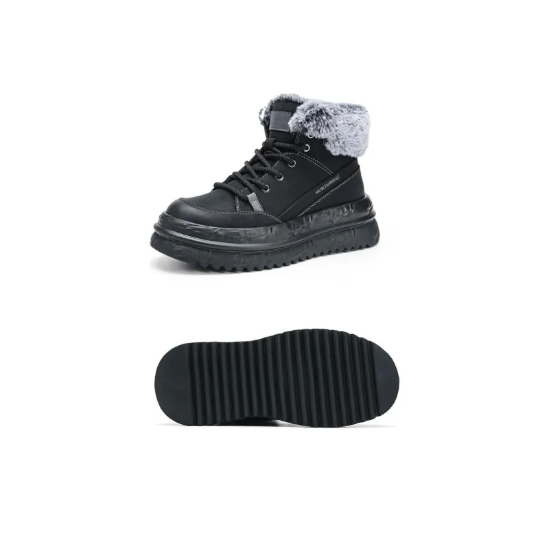 FAIRWHALE Elegant Paddle Boots Ankle Boots Men's-2