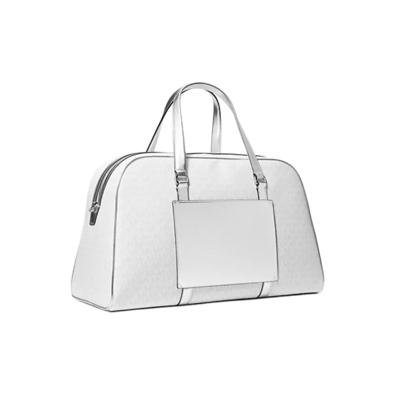 MICHAEL KORS Jet Set Travel Coated Canvas Portable Crossbody Travel Bag Women's Silver-2