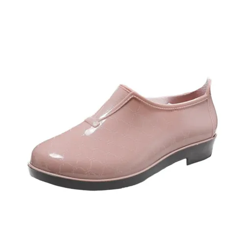 Warrior Warm Water-Resistant Wear-Resistant Cushioning Rain Boots Women's Pink