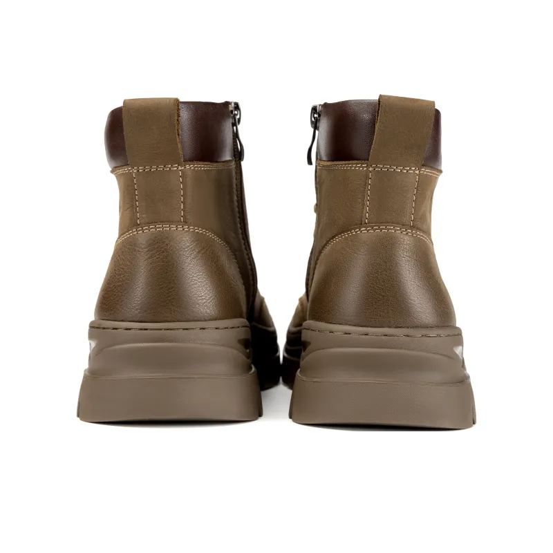 AOKANG Short Martin Boot Men's Khaki-4