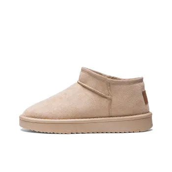 RENBEN Warm Wear Resistant Cushioning Slip Resistant Coverage Short Snow Boots Women's Khaki