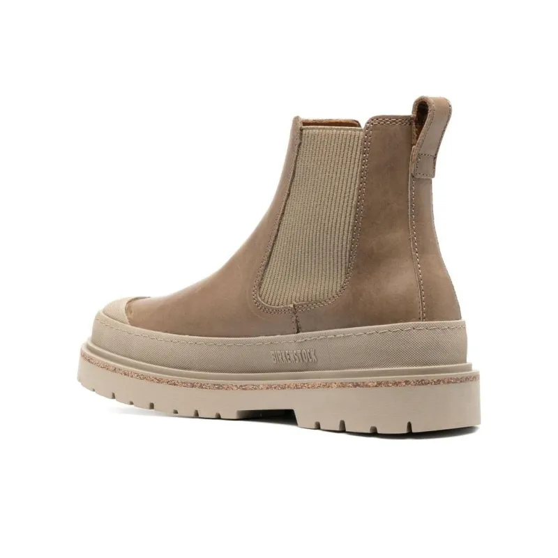 Birkenstock Prescott Short Chelsea Boots 5cm Unisex Taupe-2