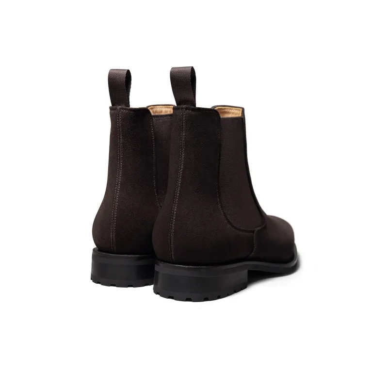 THOM WILLS Short Chelsea Boots Men's Dark Coffee-3