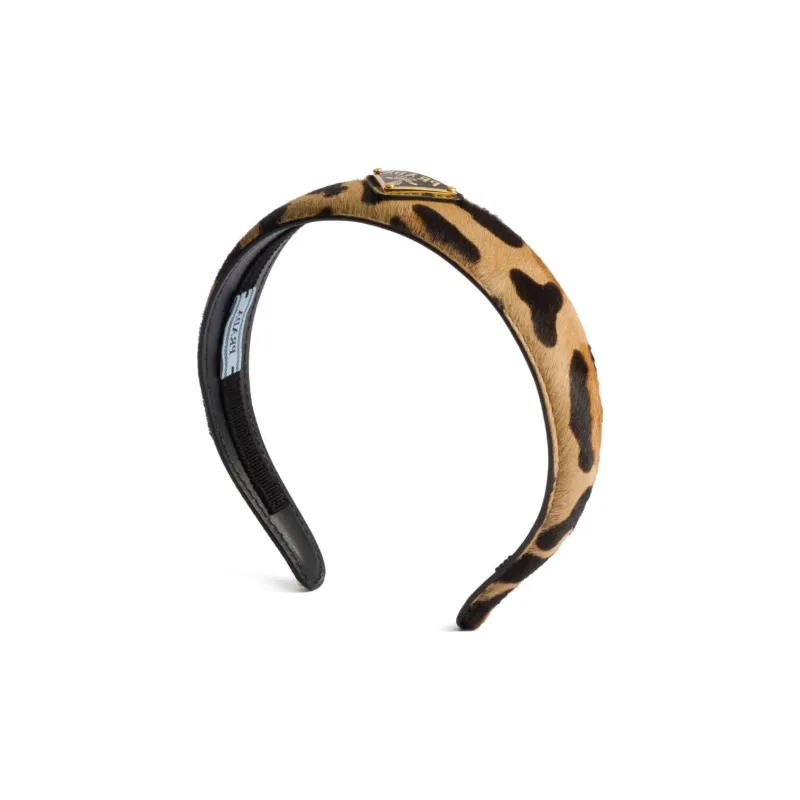 PRADA Printed Leather Headband-2