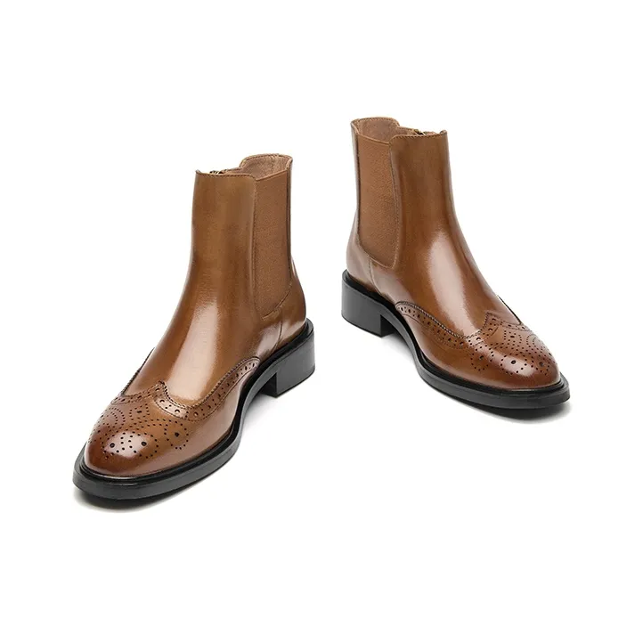 Beau Today Soft-Soled Buffalo Leather Chelsea Boots 3.6cm Women's-11