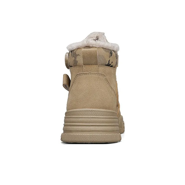 Warrior Warm Cushioning Crew Snow Boots Men's Khaki-5