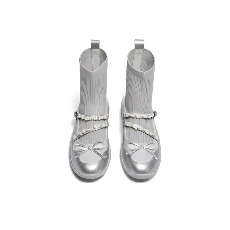 Senda Ankle Boots Women's Silver-5