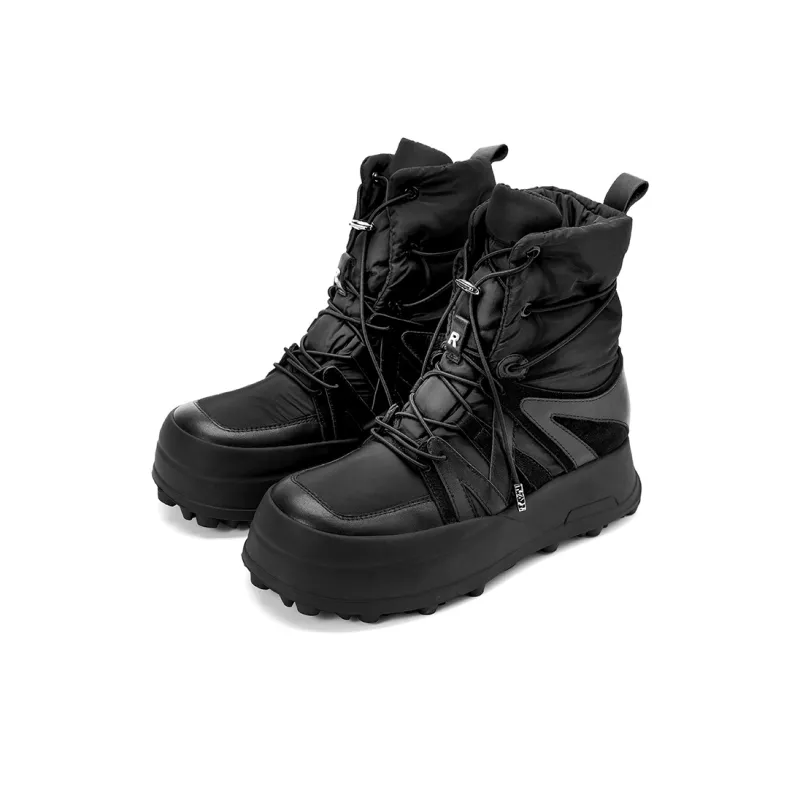 R'AZZURRO 15cm Lightweight Feather Snow Boots Women's Black-1
