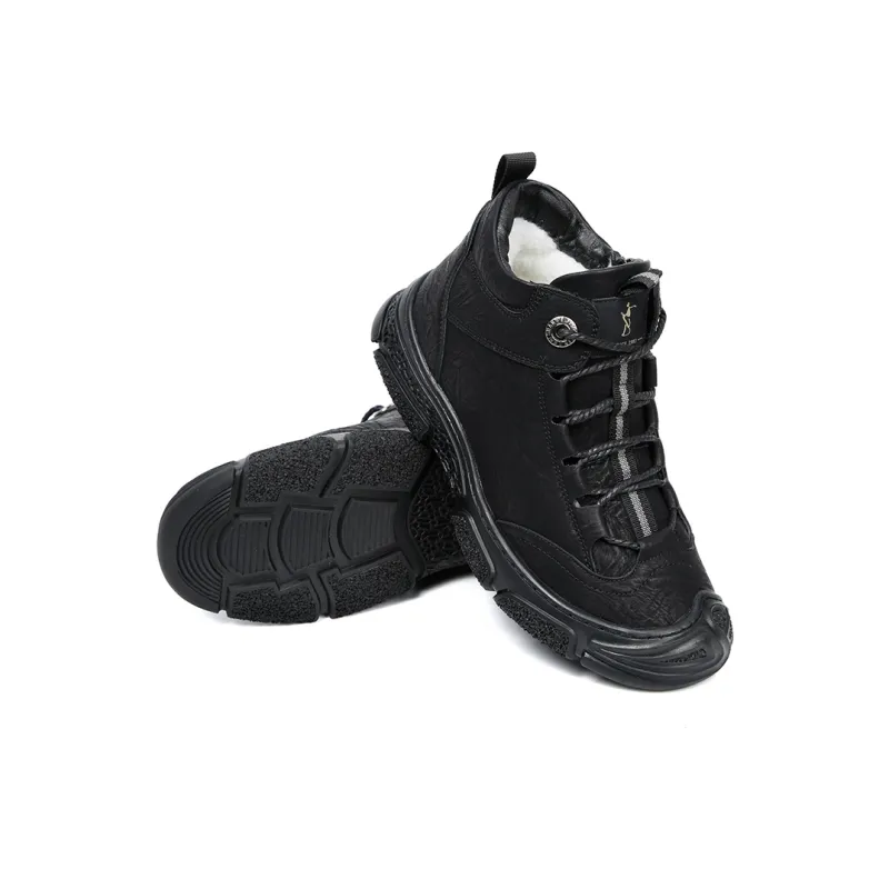Wit Ankle Boots Men Black-2