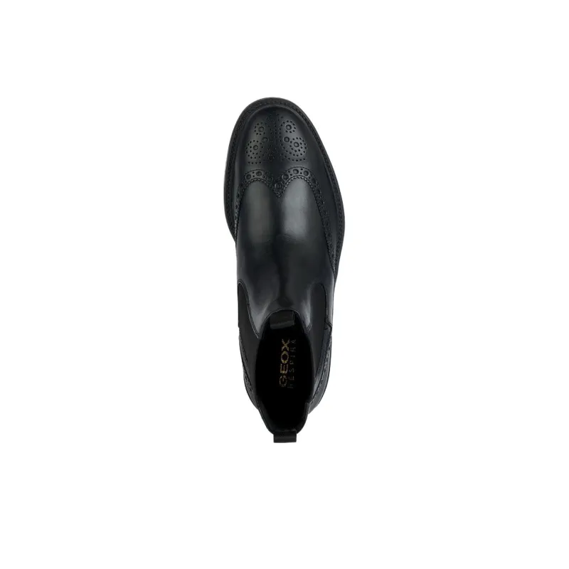 GEOX Tiberio Short Chelsea Boots Men's Black-4
