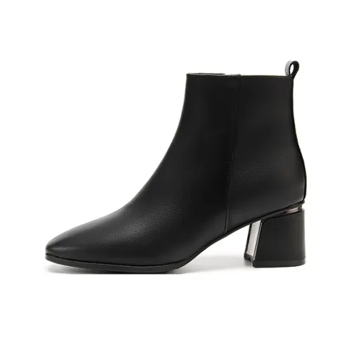 LESELE Ankle boots Mens 5.5cm Women's Black