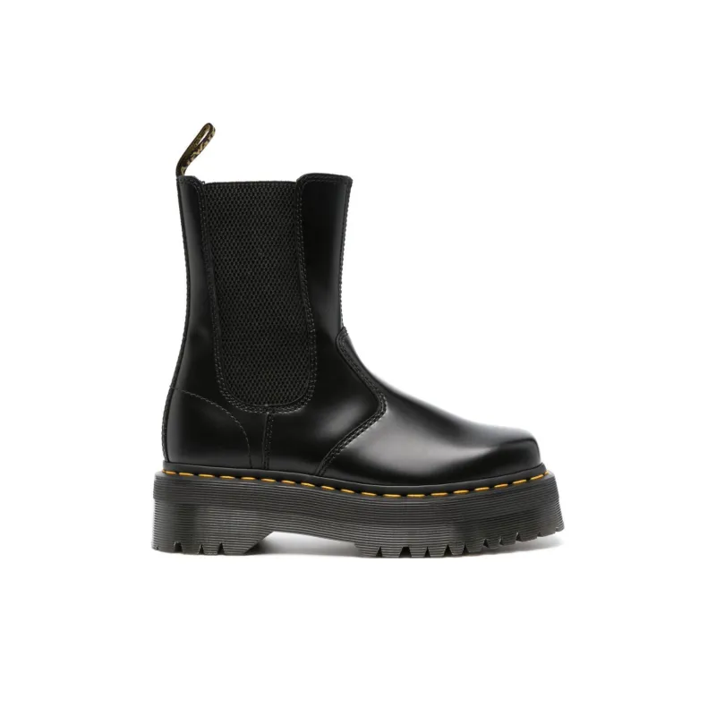 Dr. Martens 2976 High Quad Squared Chelsea Boot Black Women's-1