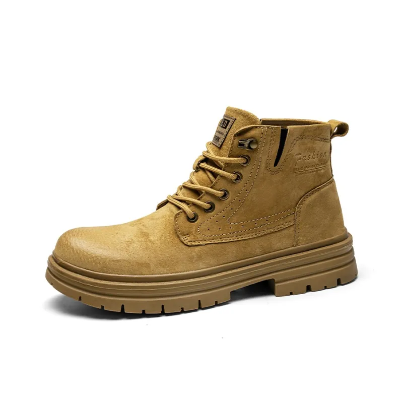 X ZONE Martin Boots Men Khaki-3