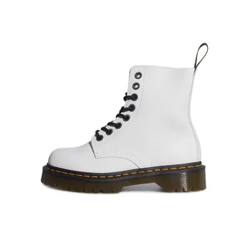 Dr.Martens 1460 Pascal Bex Pisa Leather Lace Up Boots 'White' Women's