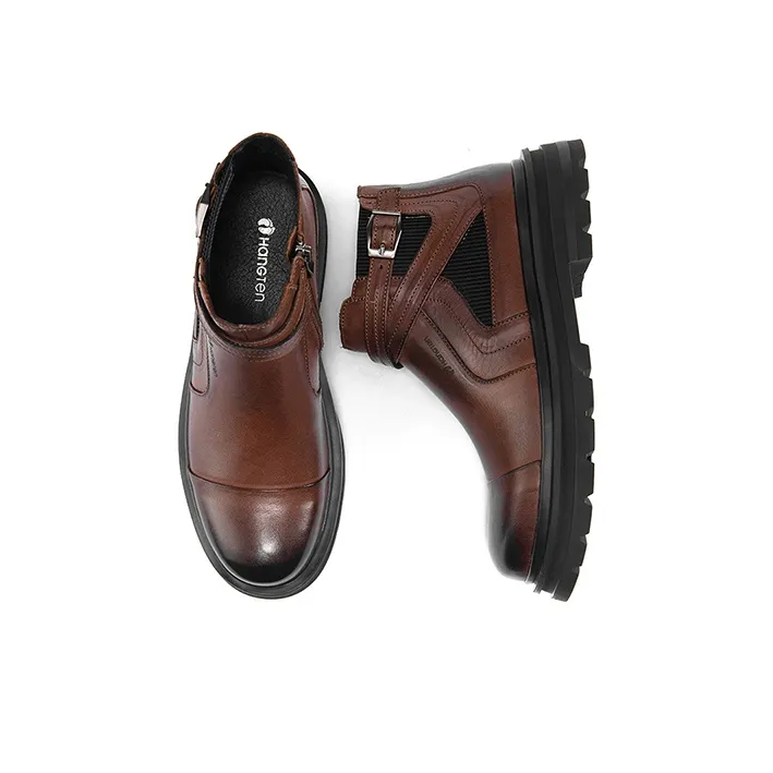 HANG TEN Ankle Boots Men Sub Sauce Black/Cambridge Brown/-13