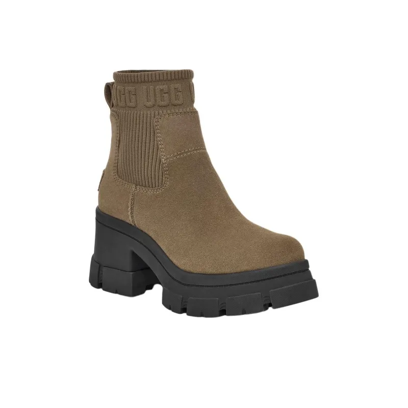 UGG Short Chelsea Boots 7.62cm Women's Walnut Wood Color-1