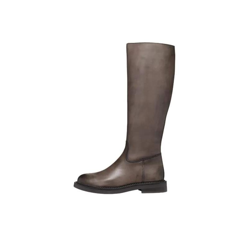 GEOX Serilda Knee-high Boots 3cm Women's Taupe-0