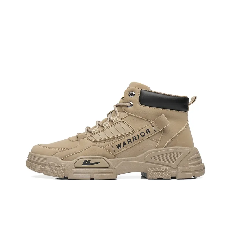 Warrior Short Mid Calf Martin Boot Men's Khaki-0