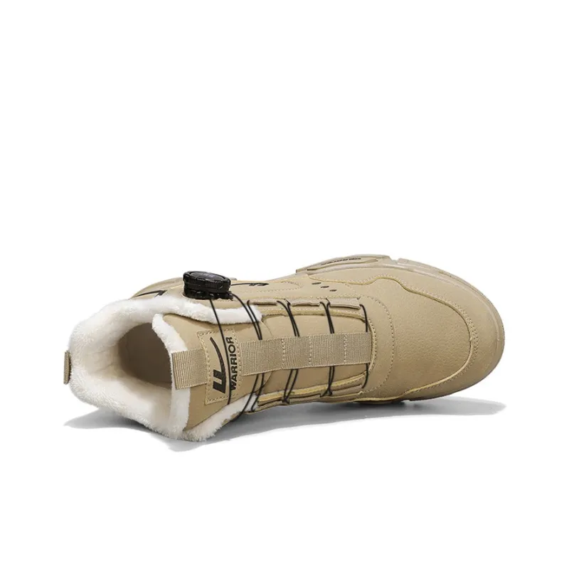 Warrior Short Mid Calf Martin Boot Unisex Khaki-3
