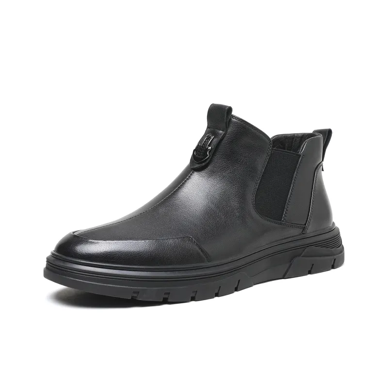 TRUMPPIPE Ankle Boots Men's Black-1