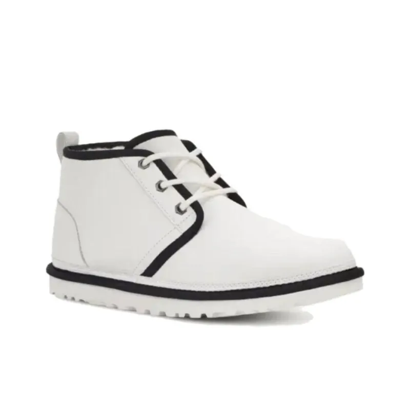 UGG Neumel Leather Boot White Black-2