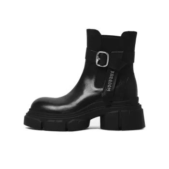 CAMEIDO Short Chelsea Boots Women's Black