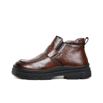 Wit Ankle Boots Men Black