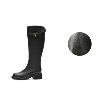 NINE WEST Knee-high Boots 4cm Women's Black