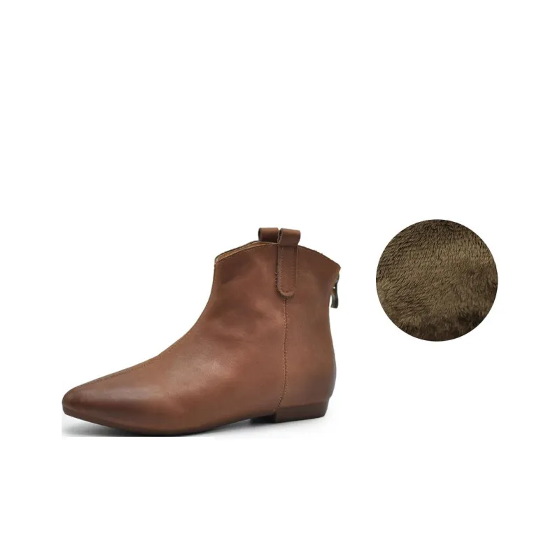 ARTMU Ankle Boots Women's Dark Apricot/Caramel-5