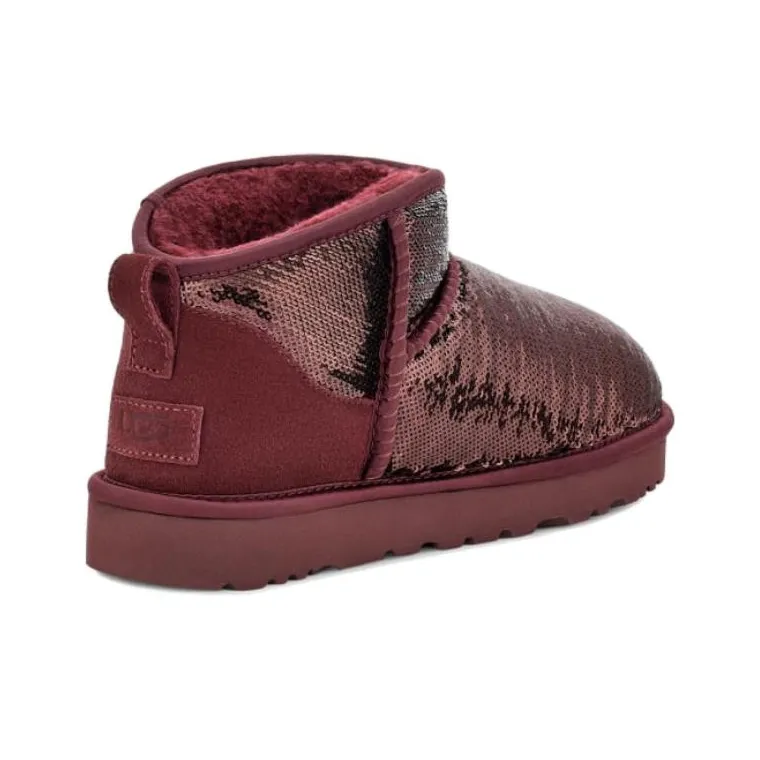 UGG Classic Ultra Mini Boot Mirror Ball Wild Grape Women's-3