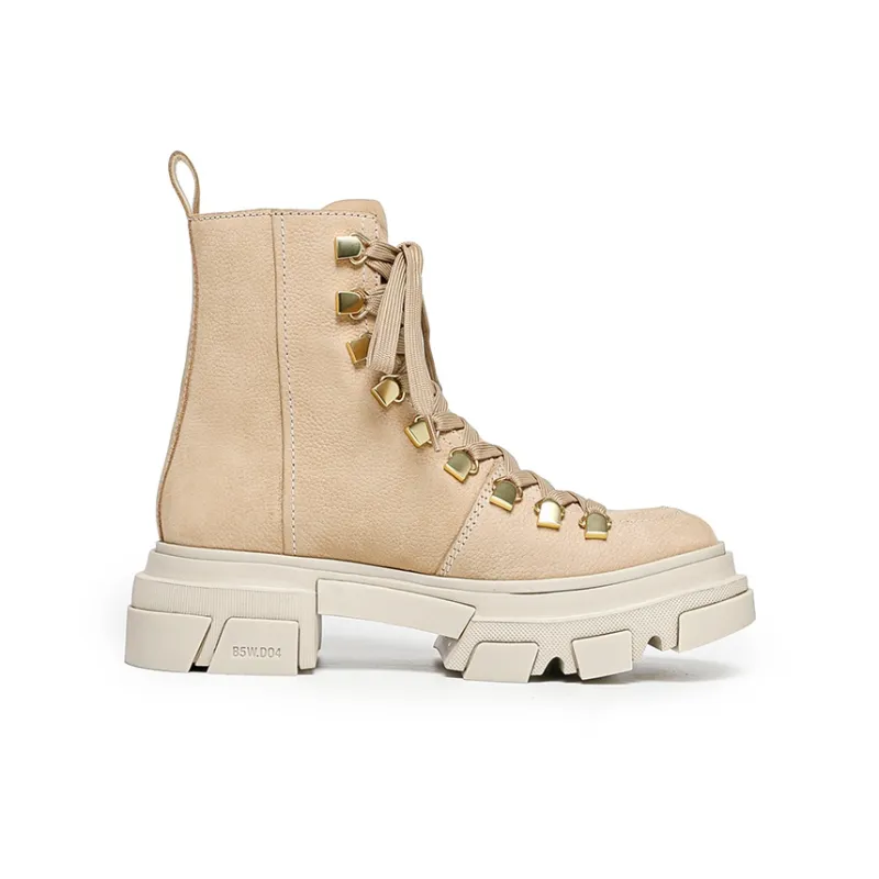 BLOCCO5 Ankle Boots Women's Beige-4