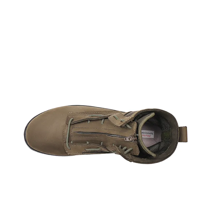 Slider Long Yan Series Ankle Boots Men's Olive Green-2