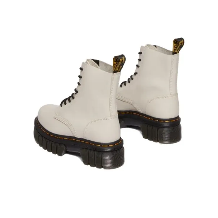 Dr.Martens Audrick Nappa Leather Platform Ankle Boots 'Cobblestone Grey' Women's-3