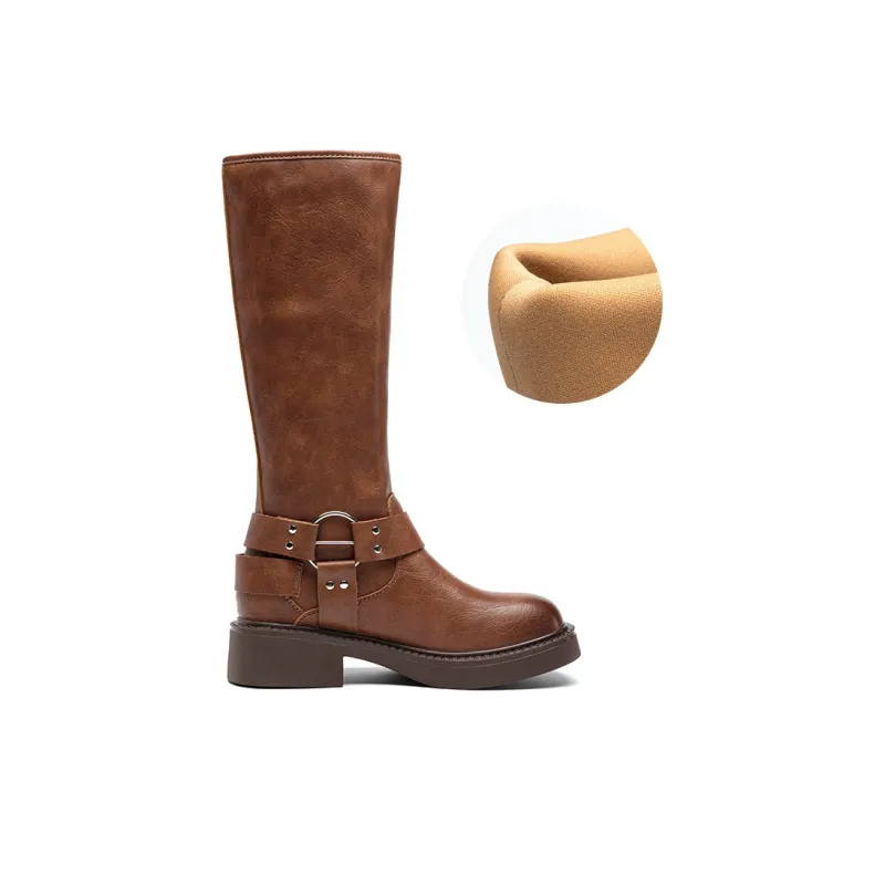 ZHR Knee-high Boots 4cm Women's-8
