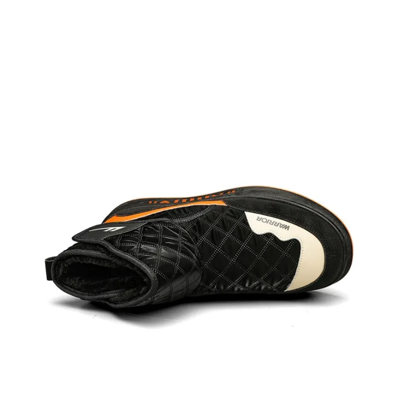 Warrior Crew Snow Boots Men's Black Orange-3